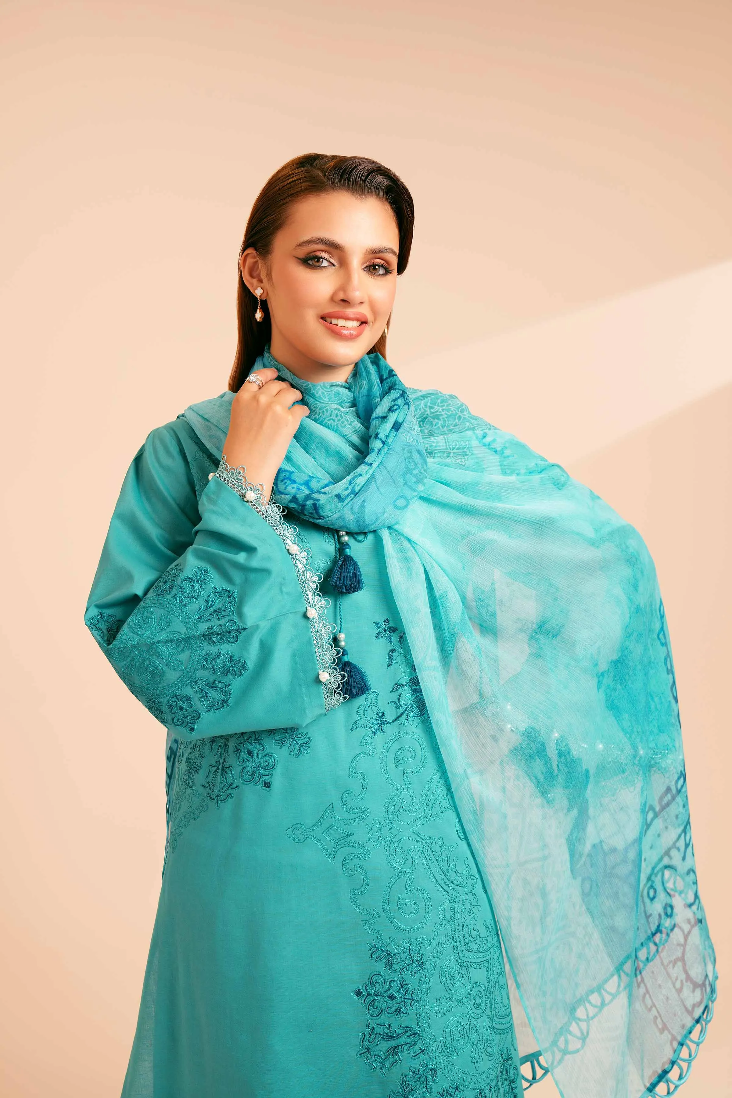 Nishat Linen Spring/Summer Lawn – 3 Piece - Embroidered Suit - 42401690