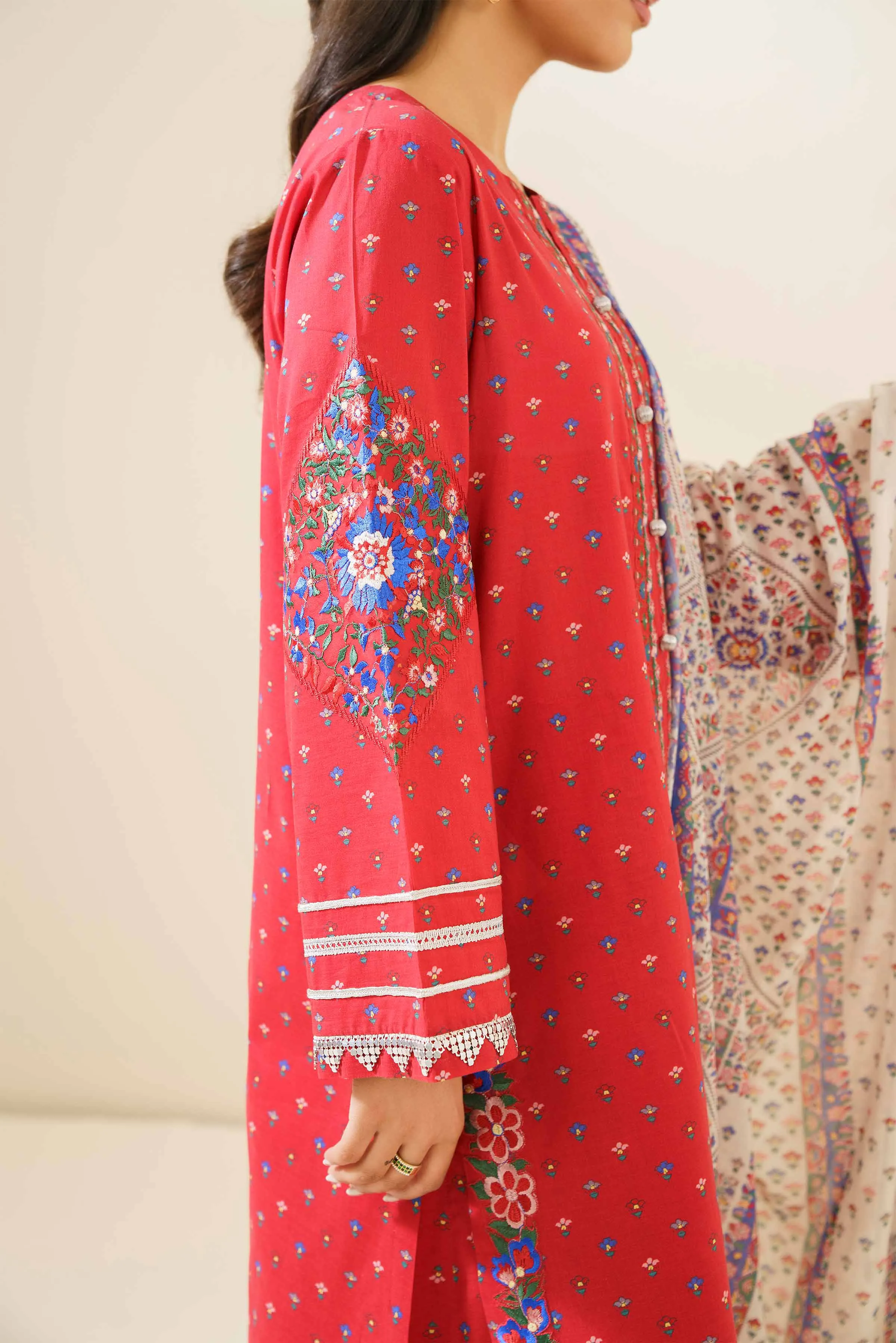 Nishat Linen Spring/Summer Lawn – 3 Piece - Printed Embroidered Suit - 42401706