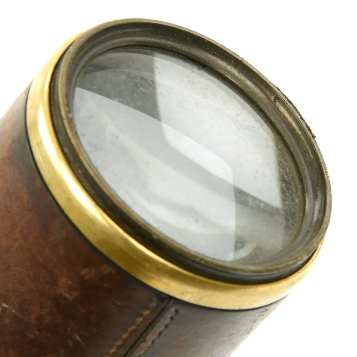 Original British WWI Officer's Three Draw Trench Telescope named to 2nd Lt. F.L.P. Smith - Dated 1916