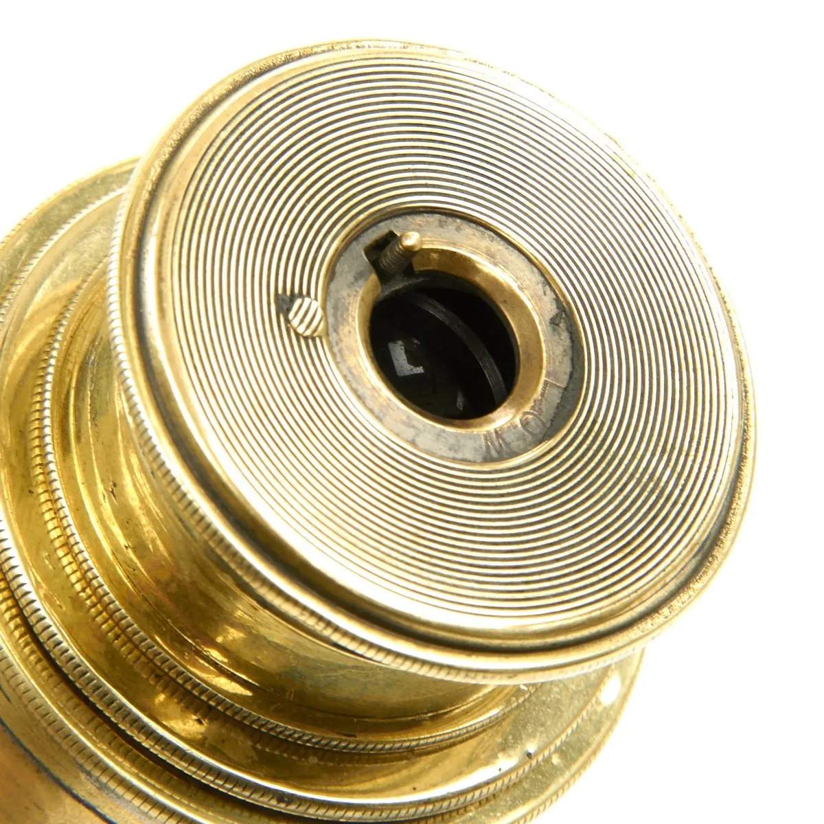 Original British WWI Officer's Three Draw Trench Telescope named to 2nd Lt. F.L.P. Smith - Dated 1916