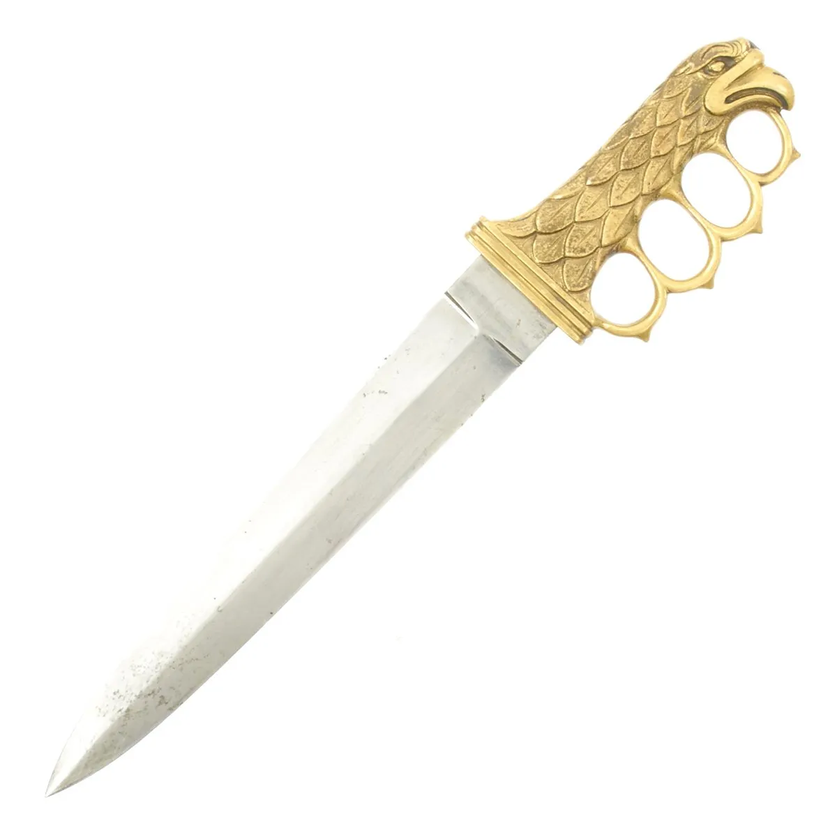 Original U.S. WWI Brass Eage Trench Knuckle Knife