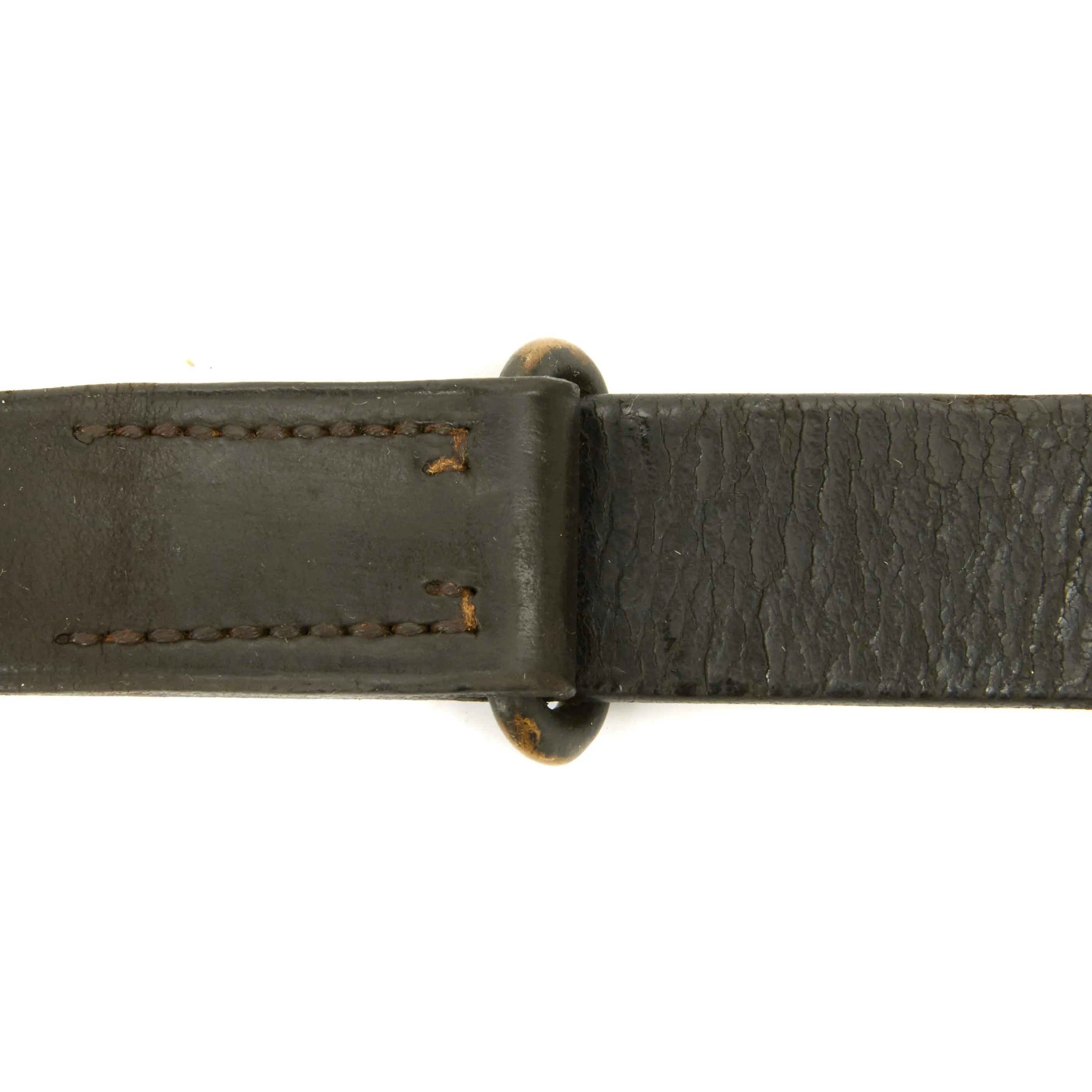 Original U.S. WWI M1907 Pattern Springfield Rifle Leather Sling - Dated 1917