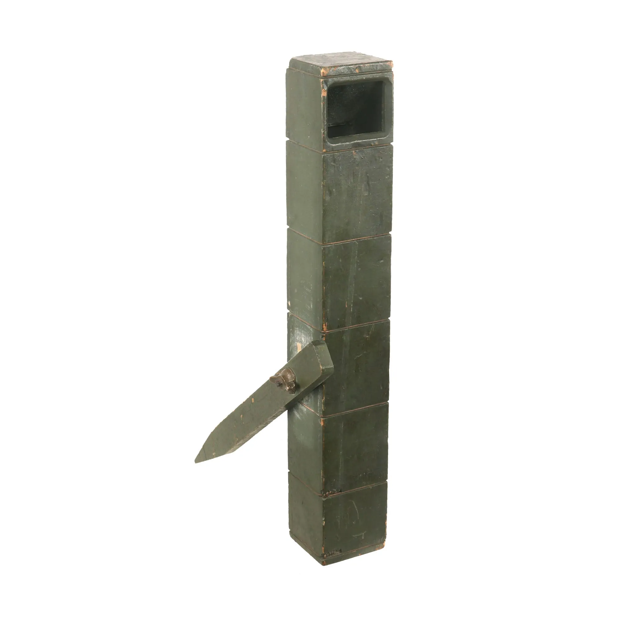 Original U.S. WWI Wooden Trench Periscope - Marked HQ