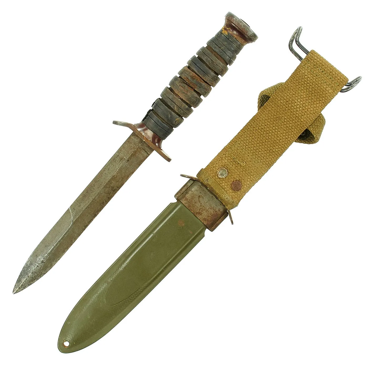 Original U.S. WWII M3 Fighting Knife by IMPERIAL with M8 Scabbard