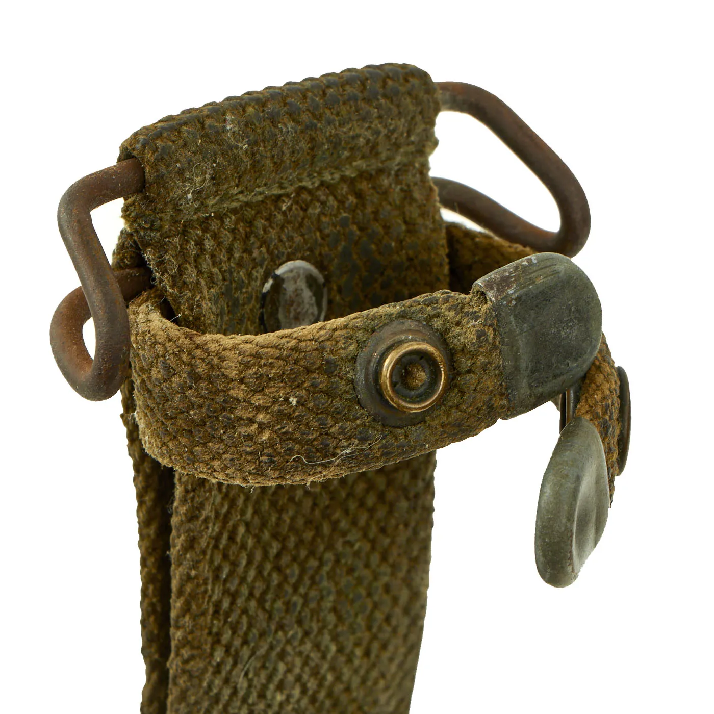 Original U.S. WWI/WWII Model 1918 Mark 1 Trench Knife “Paratrooper” Modified with 28th Infantry Division Marked M8 Scabbard