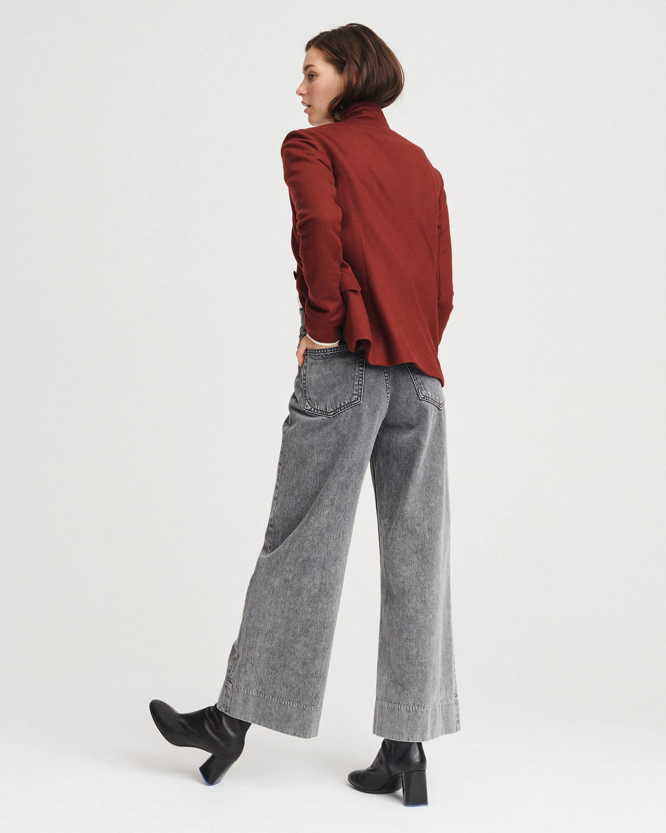 Rag & Bone Collection - Slade Blazer in Black Cherry