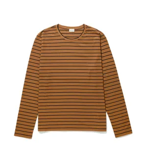 The Modern Long - Vicuna/Navy Pinstripe