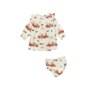 Wrangler Baby Girl's White Western Dress