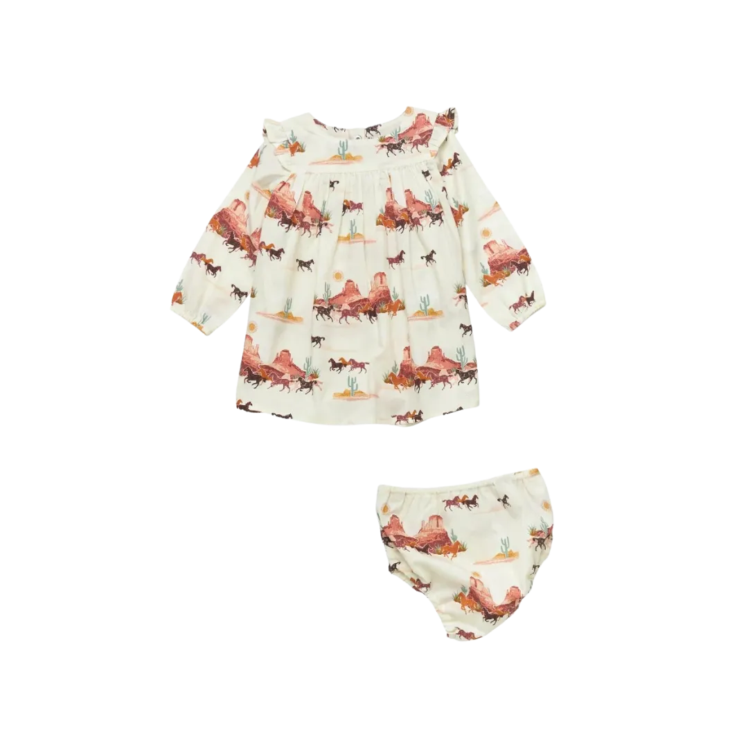 Wrangler Baby Girl's White Western Dress